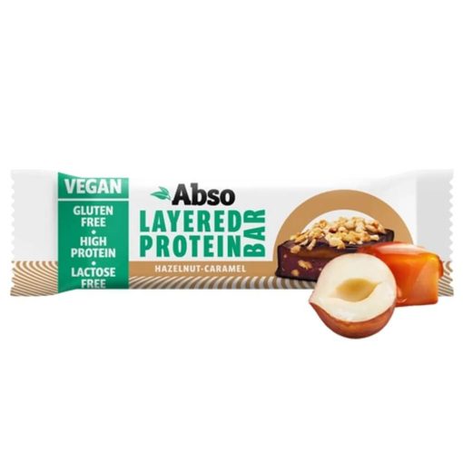 Abso Layered Protein Bar, Mogyorókrémes-karamellás - 50 g