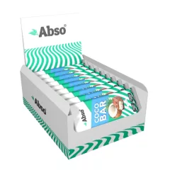   Abso Coco Bar - Baton de desert vegan cu nucă de cocos - 35 g / 20 buc 