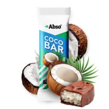 Abso Coco Bar - Baton de desert vegan cu nucă de cocos - 35 g / 20 buc 