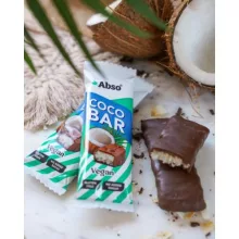 Abso Coco Bar - Baton de desert vegan cu nucă de cocos - 35 g / 20 buc 