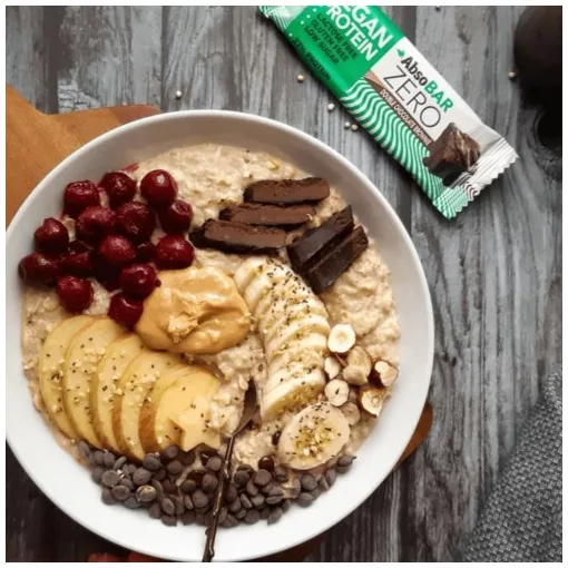 AbsoBar Zero - Dupla csokoládés brownie, vegán fehérje szelet - 24 x 40 g / 24 db