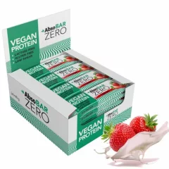   AbsoBar Zero - Eper, vegán fehérje szelet - 24 x 40 g / 24 db 