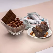 Abso Crispy Bar, Csokoládés-mogyorókrémes ízű vegán fehérjeszelet - 50 g