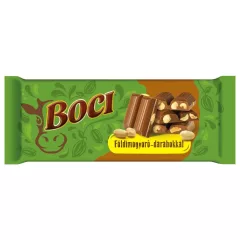 Boci Ciocolată cu lapte și bucăți de arahide - 90g