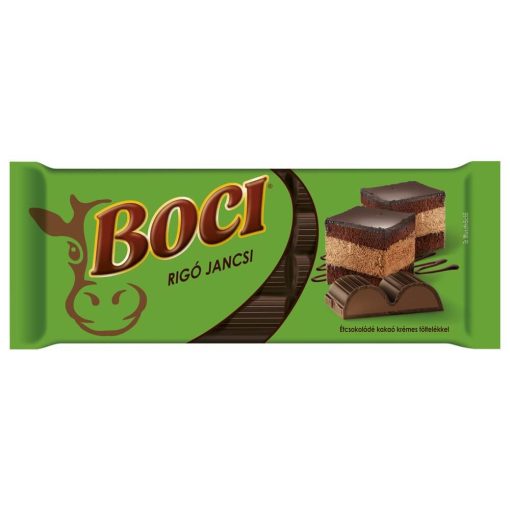 Boci Rigó Jancsi Ciocolată neagră cu umplutură de cremă de cacao - 100g
