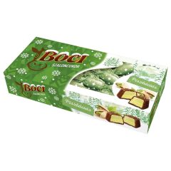 Boci Bomboane de Crăciun cu lapte, umplute cu cremă de fistic   Boci Bomboane de Crăciun cu lapte, umplute cu cremă de fistic