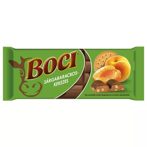 Boci Sárgabarackos-kekszes tejcsokoládé - 90g