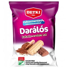 Detki Sugar-Free, biscuiți sfărâmați fără zahăr, cu aromă de vanilie și cacao, 180 g   Detki Sugar-Free, biscuiți sfărâmați fără zahăr, cu aromă de vanilie și cacao, 180 g