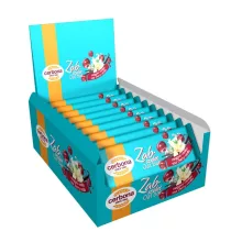 Cerbona Baton din fulgi de ovăz Vișine-vanilie, cu glazură albă 20 x 40 g / 20 buc