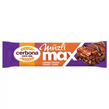 Cerbona MAX Csokoládés müzliszelet, sós-karamella réteggel, kakaós bevonó talppal 20 x 30g / 20 db