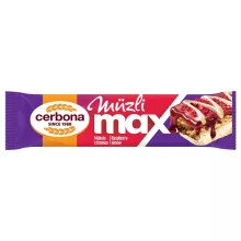 Cerbona MAX Baton cu musli zmeură și lămâie 30 g