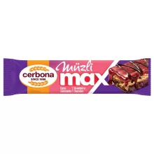 Cerbona MAX Baton cu müsli zmeură-ciocolată 30 g