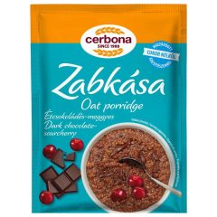 Cerbona Terci de ovăz cu vișine și ciocolată neagră, fără adaos de zahăr – 50 g   Cerbona Terci de ovăz cu vișine și ciocolată neagră, fără adaos de zahăr – 50 g