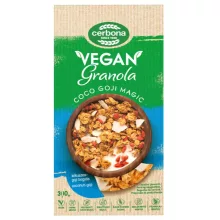 Cerbona Granola Vegană cu Cocos și Goji, fără zahăr adăugat - 300 g
