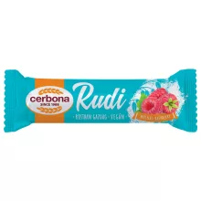 Cerbona Rudi Baton cu Ovăz, Umplutură de Zmeură, Glazură de Cacao – 30 g