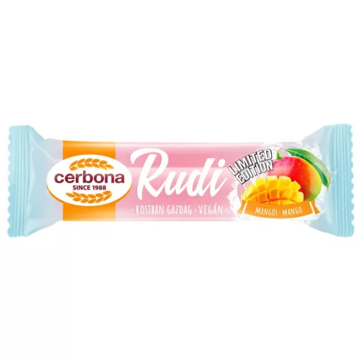 Cerbona Rudi Baton cu Ovăz, umplutură de Afine, glazură de Cacao, fără zahăr adăugat – 30 g