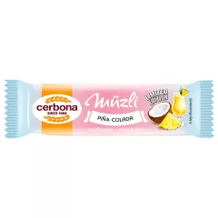 Cerbona Baton musli cu căpșuni și lămâie, 20 g