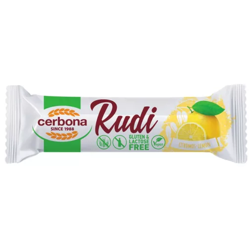 Cerbona Rudi Citromos töltelékkel, kakaós bevonattal, laktóz- és gluténmentes 30 x 30 g / 30 db