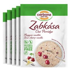 Terci de ovăz cu vișine și vanilie Cerbona, fără gluten și fără lactoză - 5 x 50 g / Pachet de gustări   Terci de ovăz cu vișine și vanilie Cerbona, fără gluten și fără lactoză - 5 x 50 g / Pachet de gustări