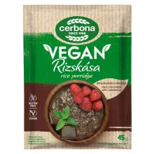 Terci de orez vegan cu ciocolată și zmeură Cerbona, fără gluten, fără lactoză - 5 x 45 g / Pachet de gustări
