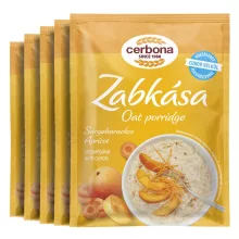 Terci de ovăz cu caise Cerbona, fără zahăr adăugat, cu îndulcitori - 5 x 50 g / Pachet de gustări