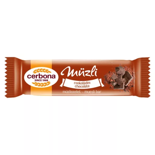 Baton musli cu ciocolată Cerbona - 20 x 20 g / 20 buc