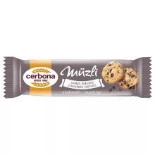 Cerbona Salty-caramel-ciocolata neagră baton musli, cu talpă din glazură cu cacao, 20 g