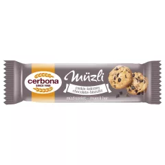   Cerbona Salty-caramel-ciocolata neagră baton musli, cu talpă din glazură cu cacao, 20 g