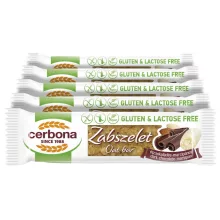 Baton ovăz cu ciocolată și marțipan Cerbona, fără gluten, fără lactoză - 5 x 40 g / Pachet de gustări