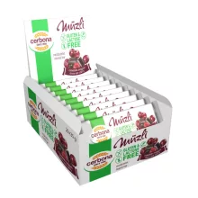 Big baton musli cu vișine și ciocolată Cerbona, fără gluten și fără lactoză - 20 x 35 g / 20 buc