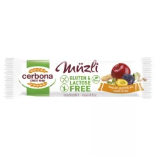 Big baton musli cu semințe și fructe, Cerbona, fără gluten și fără lactoză - 20 x 35 g / 20 buc