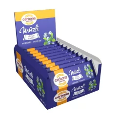   Baton musli cu afine și cu glazură de iaurt Cerbona - 20 x 20 g / 20 buc