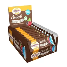 Baton musli cu ciocolată și zmeură Cerbona - 20 x 20 g / 20 buc