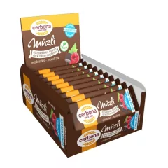   Baton musli cu ciocolată și zmeură Cerbona - 20 x 20 g / 20 buc