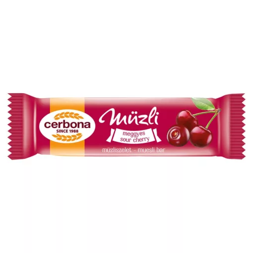Baton musli cu vișine Cerbona - 20 x 20 g / 20 buc