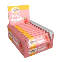Baton musli cu căpșuni și iaurt, cu glazură de căpșuni Cerbona, cu îndulcitori - 20 x 20 g / 20 buc