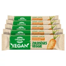 Baton vegan cu morcovi și dovleac Cerbona - 5 x 25 g / Pachet de gustări