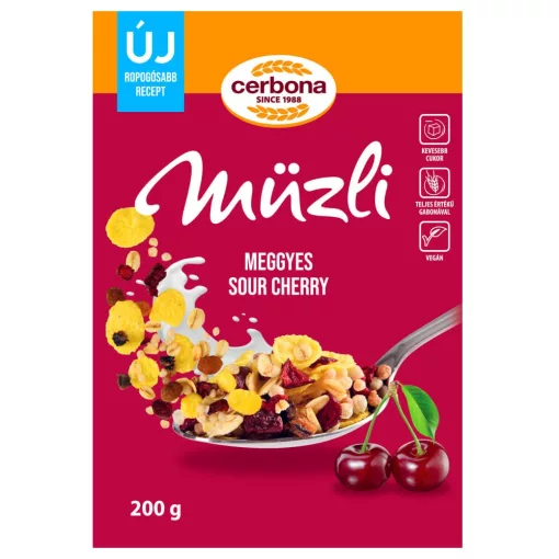 Cerbona Musli cu vișine - 200 g