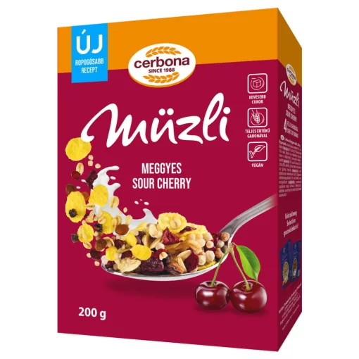 Cerbona Musli cu vișine - 200 g