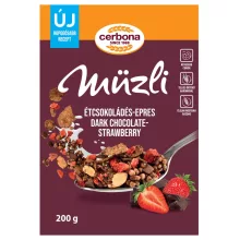 Cerbona Musli cu ciocolată neagră si căpşuni - 200 g
