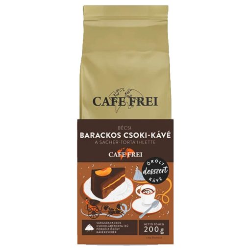 Café Frei, Bécsi barackos-csoki ízesítésű őröltkávé, 200 g
