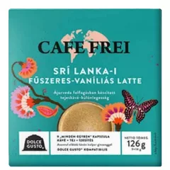   Café Frei, Dolce-Gusto Sri Lanka-i fűszeres vaníliás latte kávékapszula, 9db kapszula/dobozos kiszerelésben