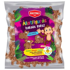 Detki Biscuiți cu figurine de animale, cu cacao, 160 g Detki Biscuiți cu figurine de animale, cu cacao, 160 g