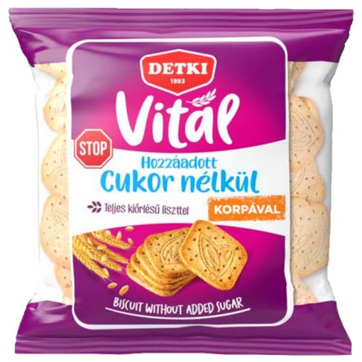 Detki Vitál, Biscuiți de casă fără zahăr, 180 g