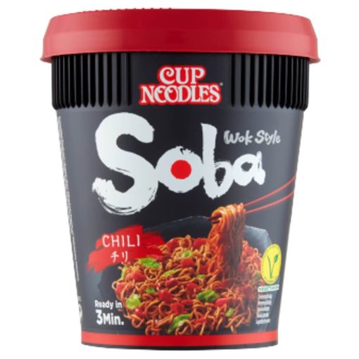 Nissin Soba Poharas instant tésztaétel chili ízesítéssel - 92g