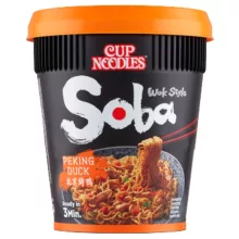 Nissin Soba instant în pahar cu aromă de rață peking - 87 g