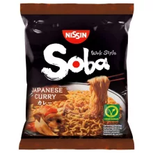 Nissin Soba preparat instant cu tăiței, aromă curry japonez – 111 g