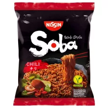Nissin Soba preparat instant cu tăiței, aromă chili – 110 g