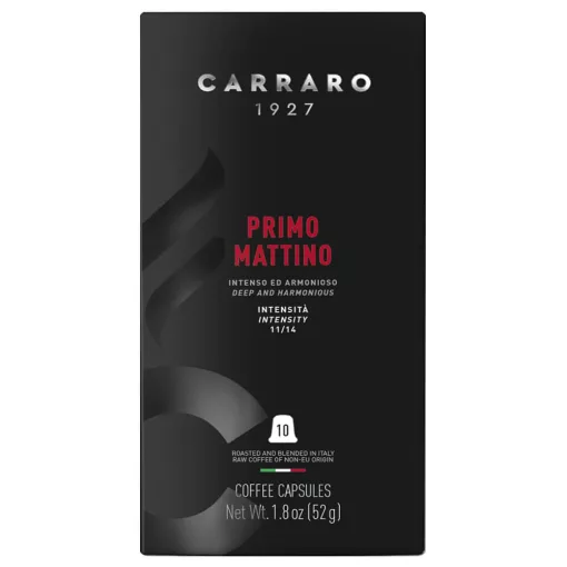 Carraro Primo Mattino Premium – 10 capsule compatibile Nespresso