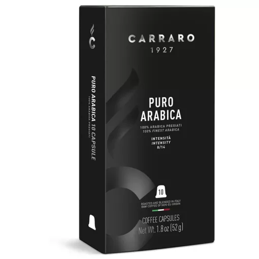 Carraro Puro Arabica Premium – 10 capsule compatibile Nespresso